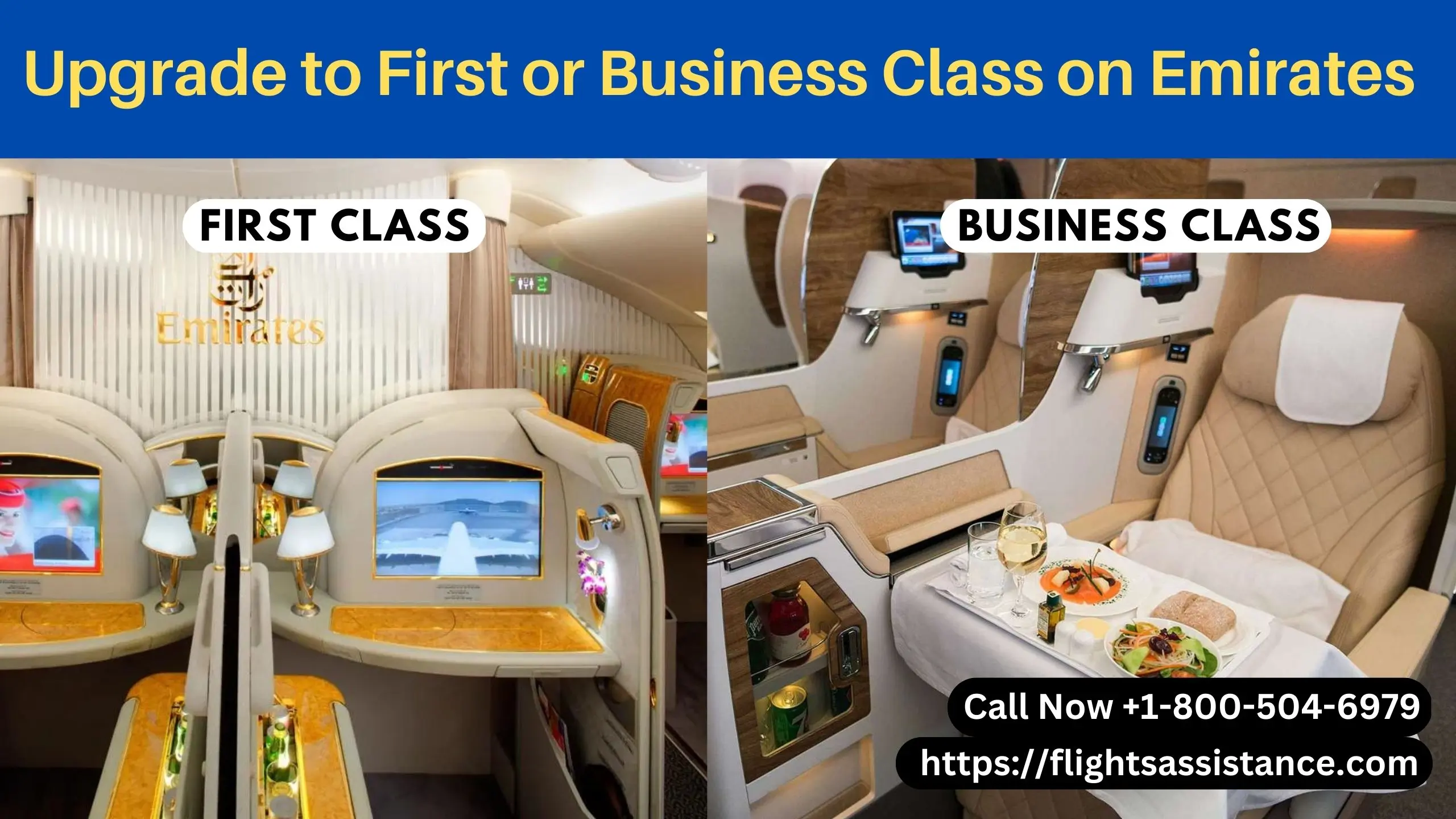 Upgrade to First or Business Class on Emirates
