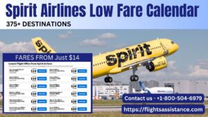 Spirit Low Fare Calendar