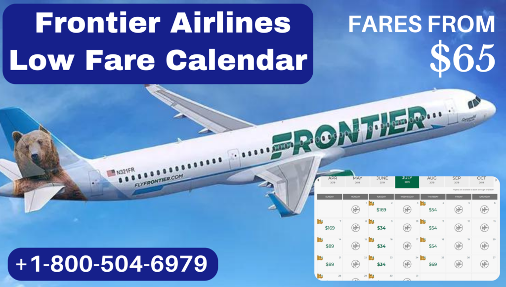Frontier Low Fare Calendar