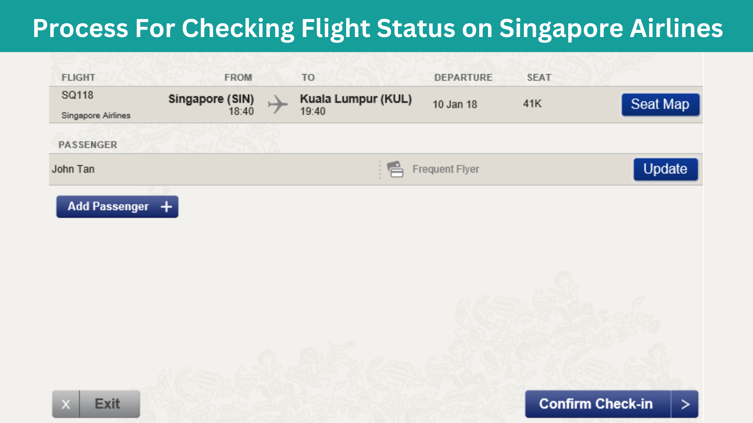 The Process For Checking Your Flight Status on Singapore Airlines