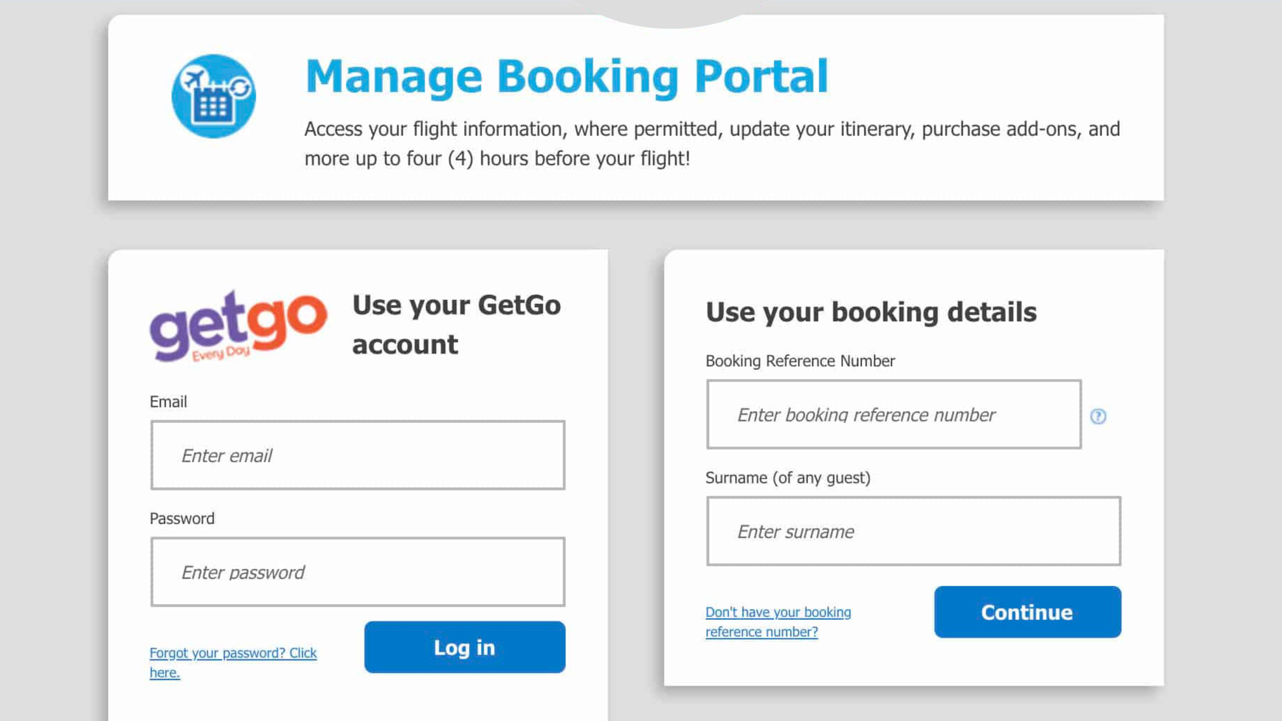Rebook Your Flight Through Manage Booking