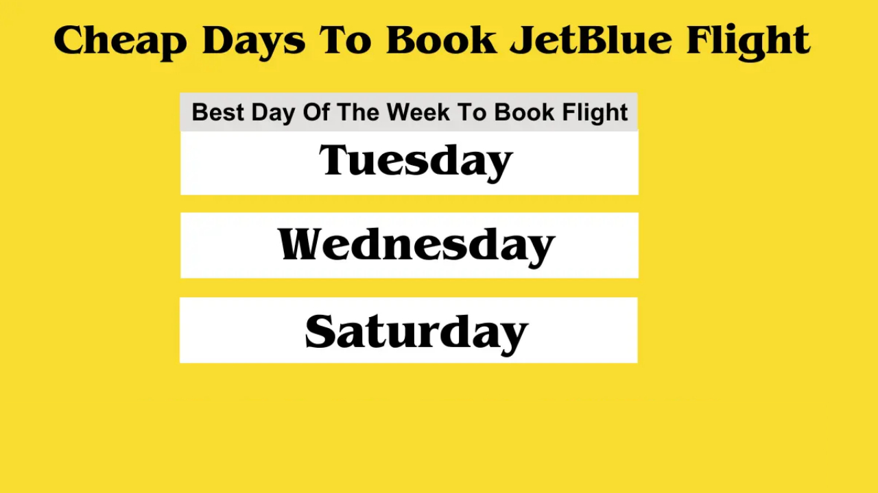 Best day To Book JetBlue Flights