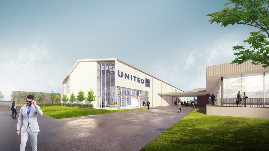 United Airlines Houston office in Texas